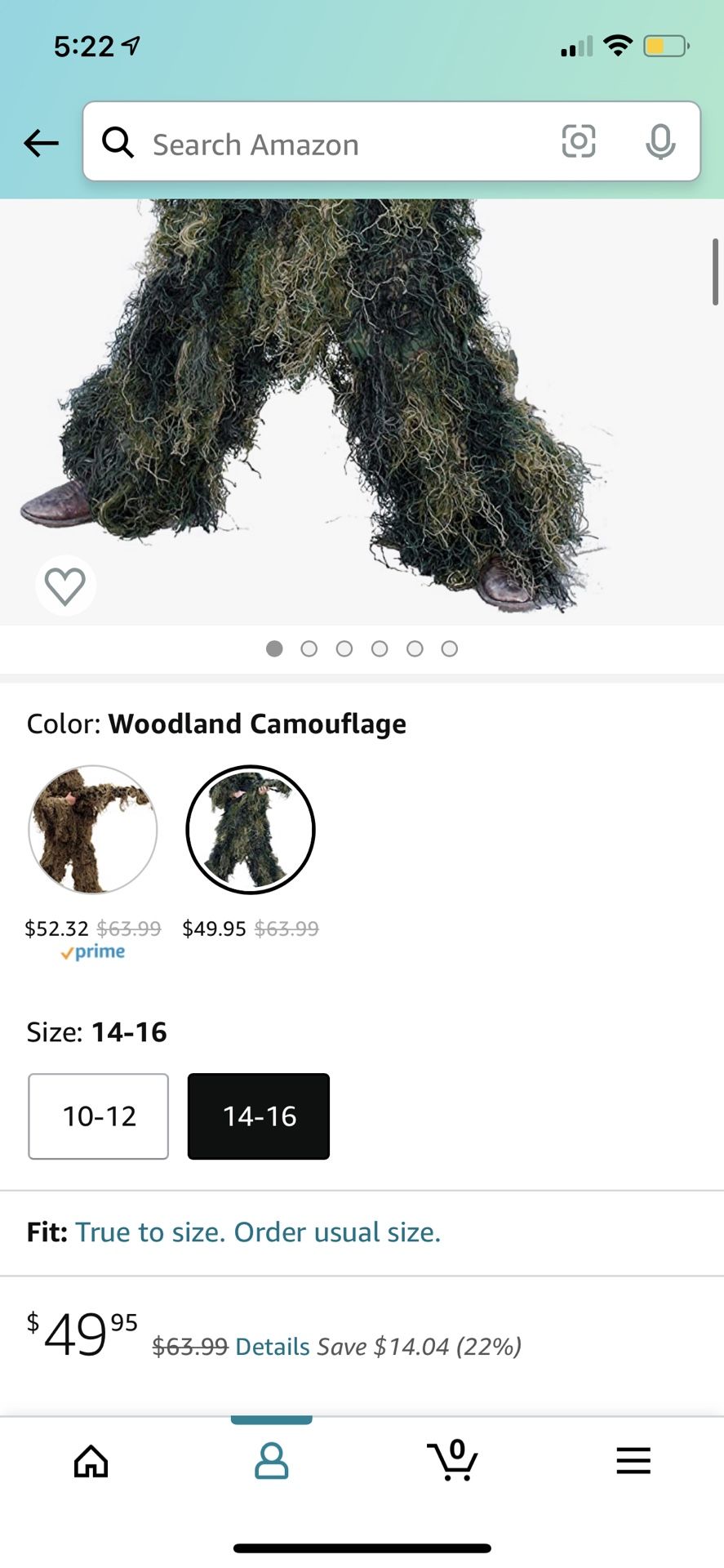 Ghillie Suit - Youth Size 14-16