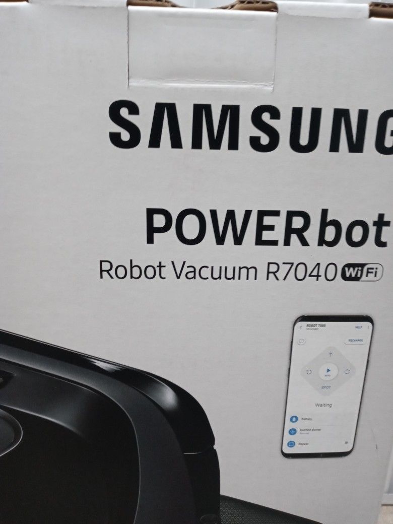 Samsung - Powerbot - Robot Vacuum R7040 Wifi - 20x More Powerful Suction, Edge Clean Master, Fullview Sensor 2.0, Visionary Mapping Plus