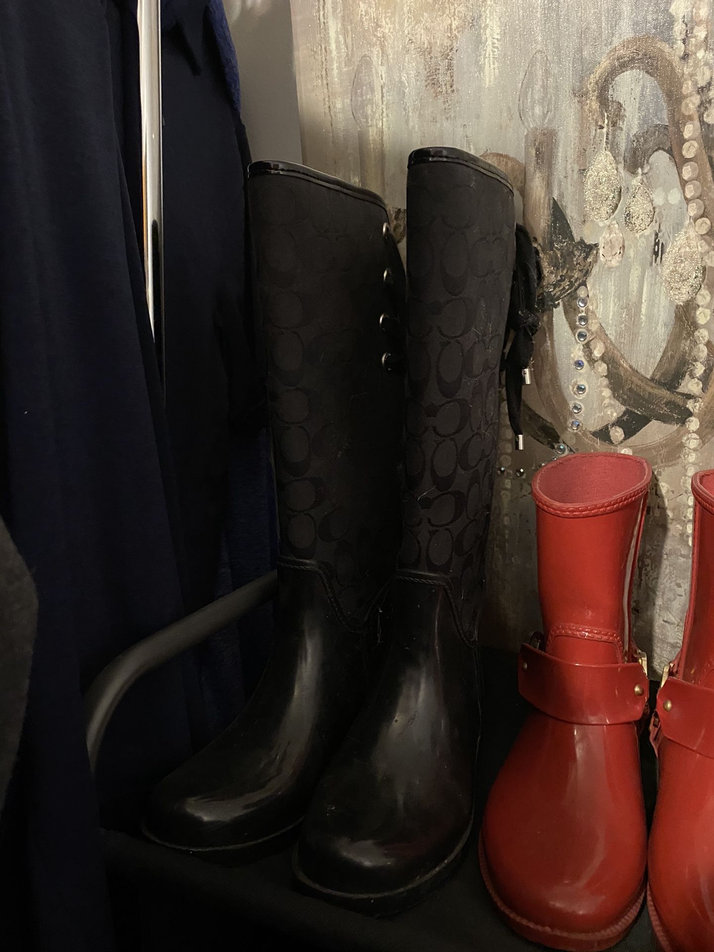 Coach Rain Boots Size 7!