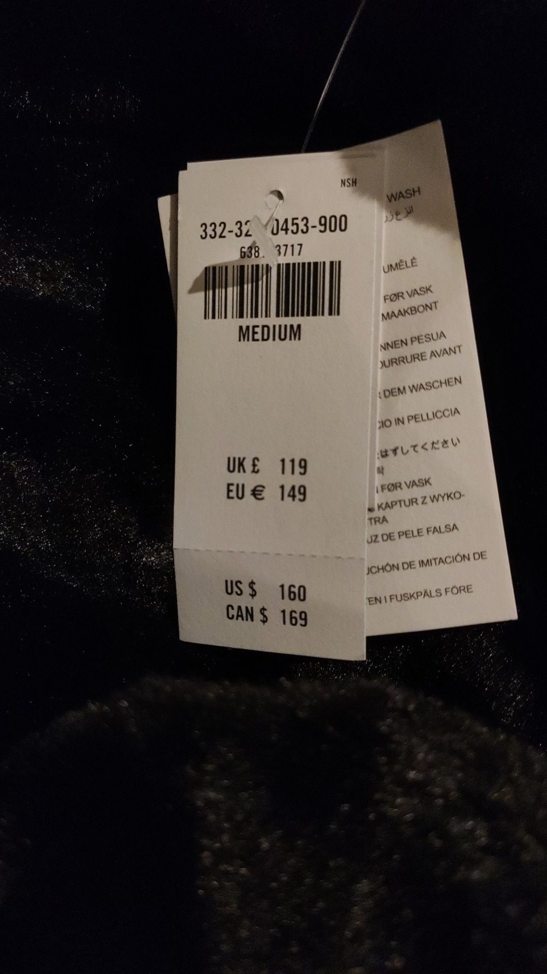 Hollister Black Parka