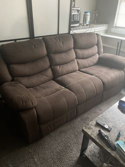 1 Yr Old Very Clean Like New Clean Recliner Sofa And Loveseat  Thumbnail