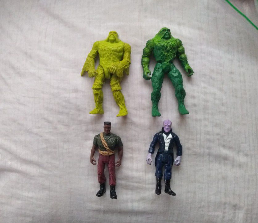 Swamp Thing Action Figure Lot 1990 Vintage DC Collectible