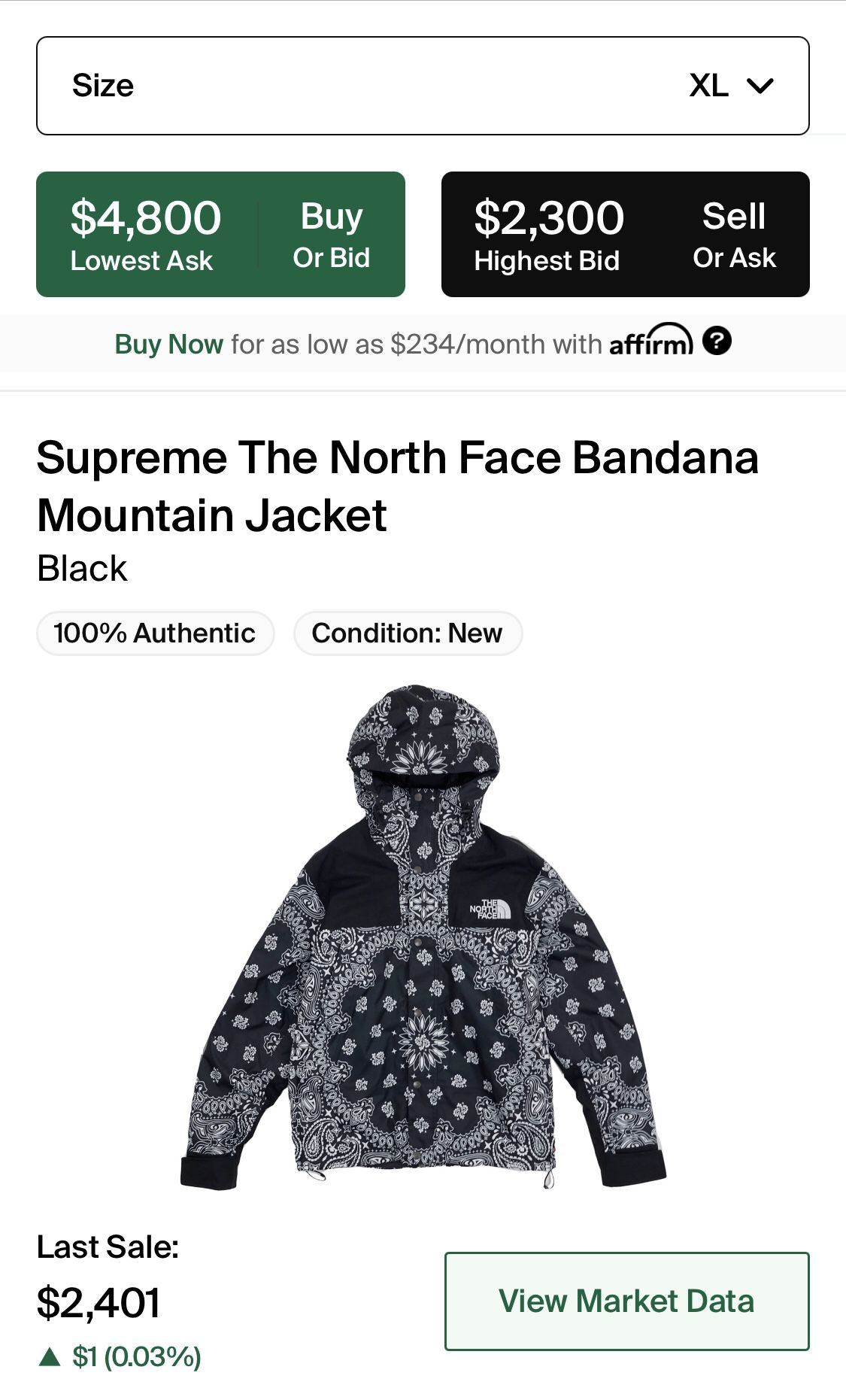 Northface X Supreme Bandana Jacket Black, Red And Blue. All Sizes Available 
