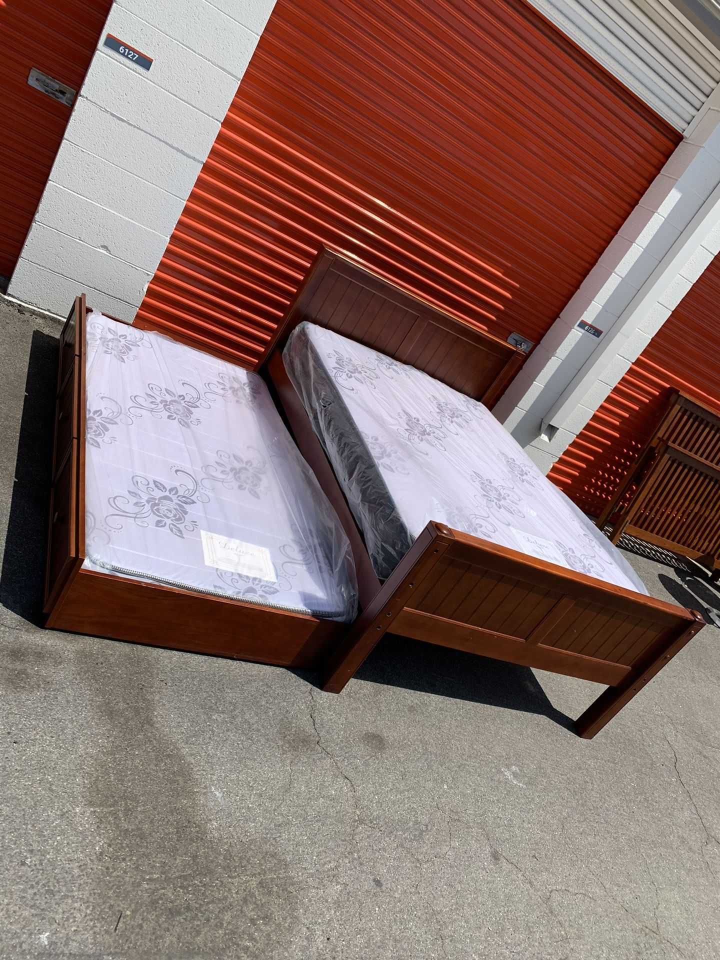 Full And Twin Bed Frame And New Mattress!!