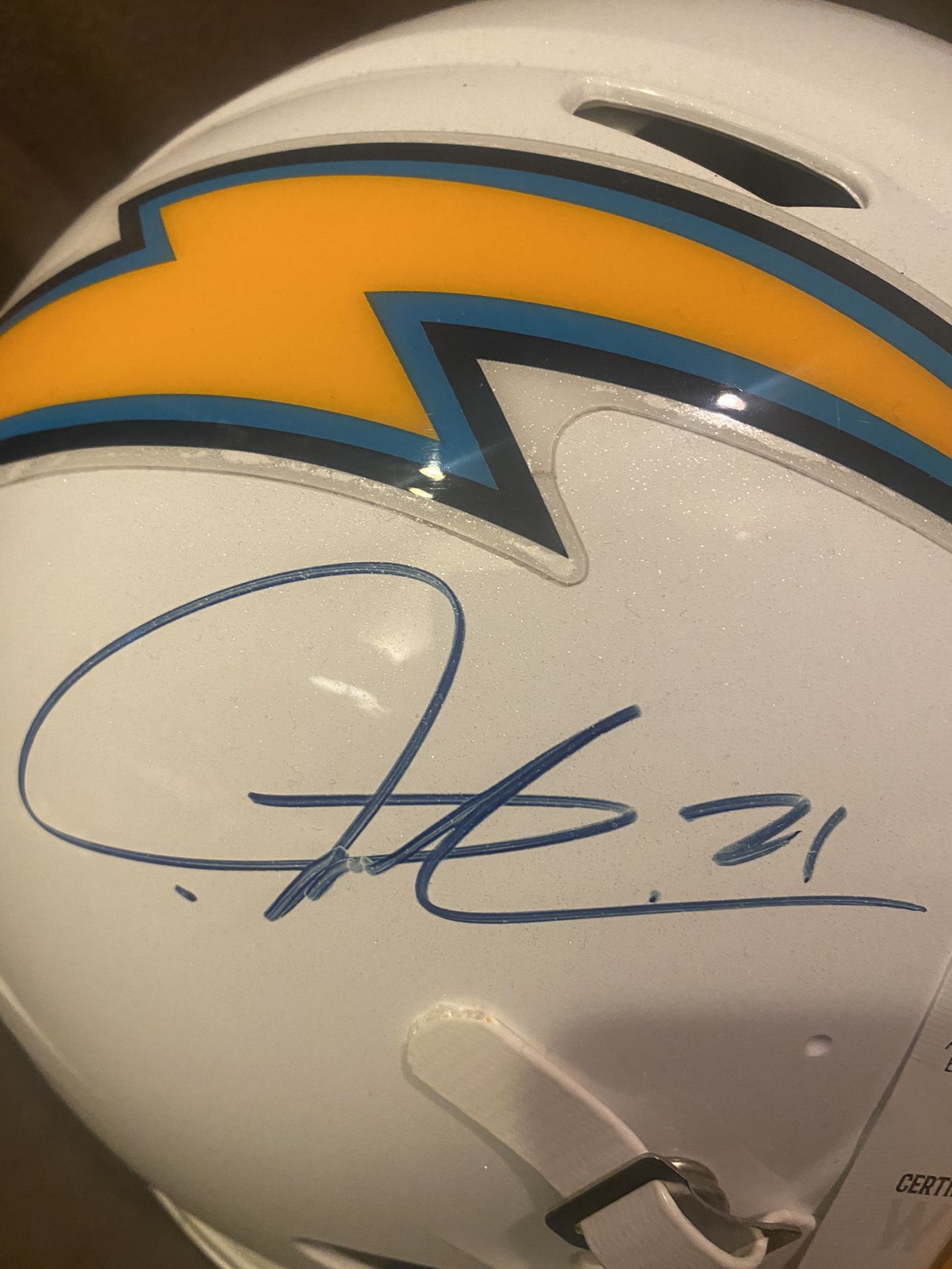 LaDainian Tomlinson Signed Authentic Chargers Helmet