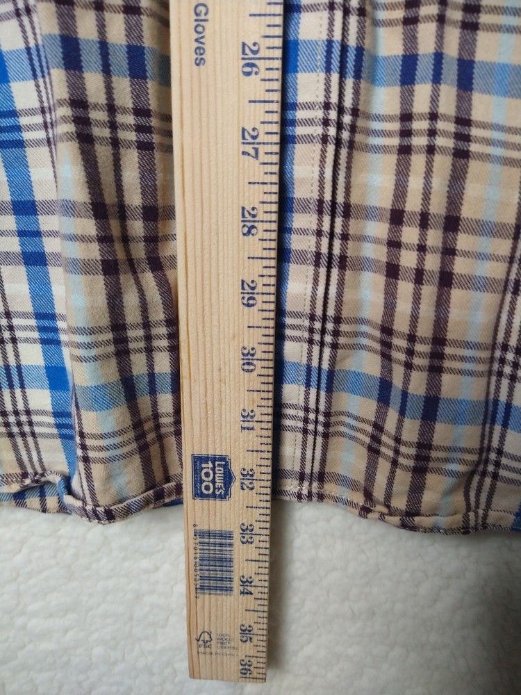 Surf Pendleton Board Plaid Shirt Men's Size XL Long Sleeve Button Down