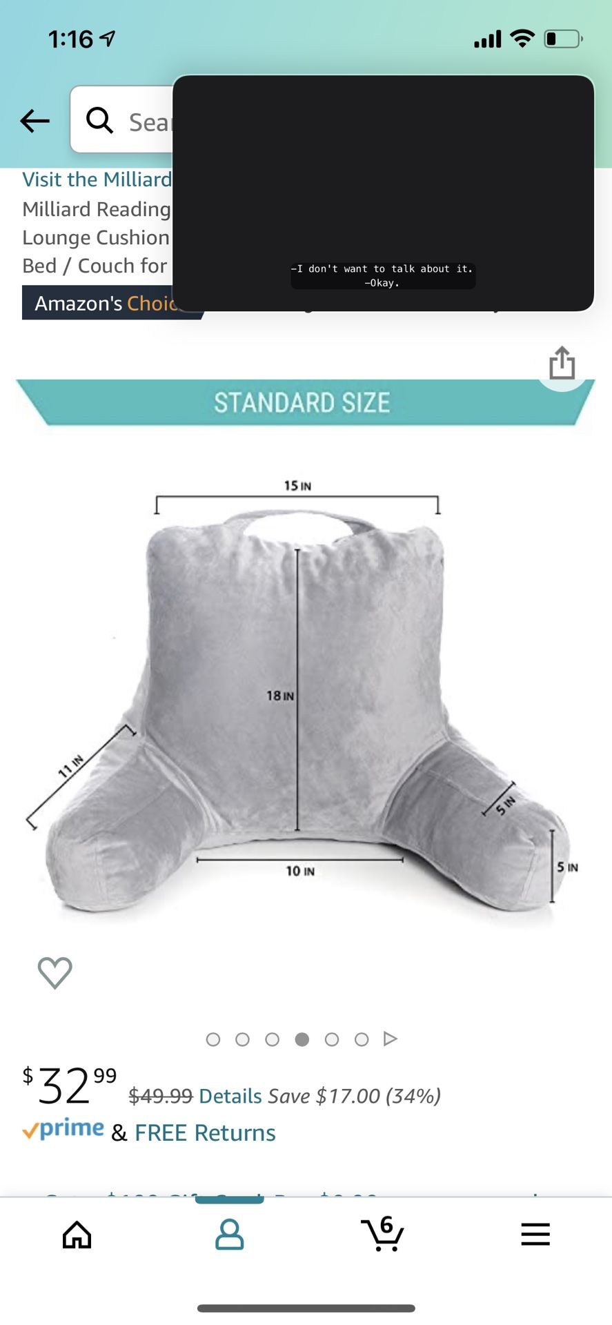 Soft Back Chair Pillow